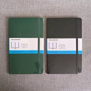 MOLESKINE Set of 2 Classic Soft Cover Dotted Notebooks Large 5 x 8.25” NWT